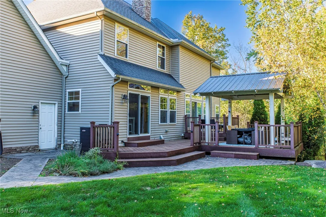 Rear view of property