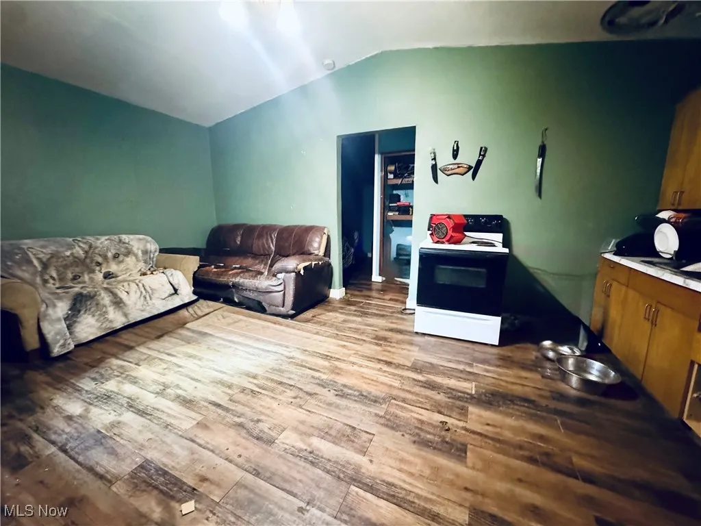 Living room in cabin