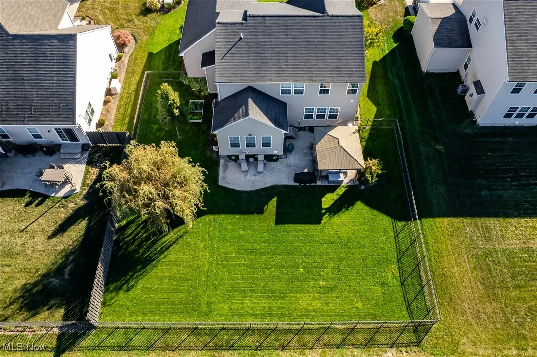 View from above of property