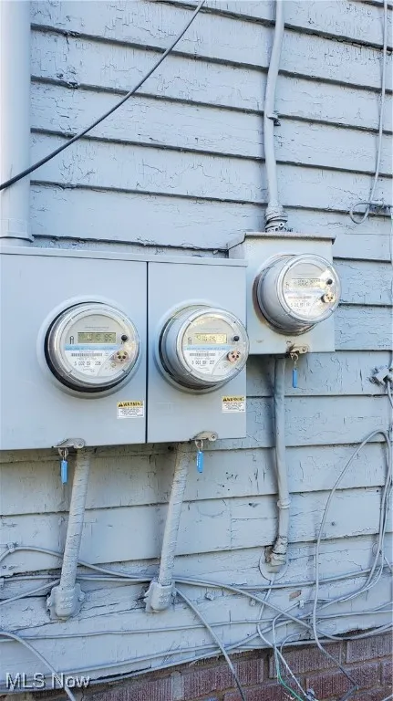 Exterior view of electric meter