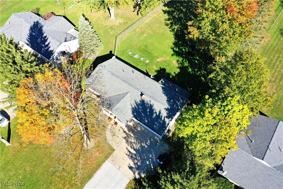 View from above of property