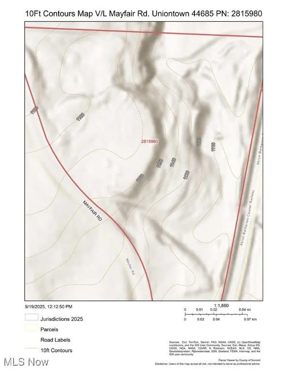 10ft Contour Map