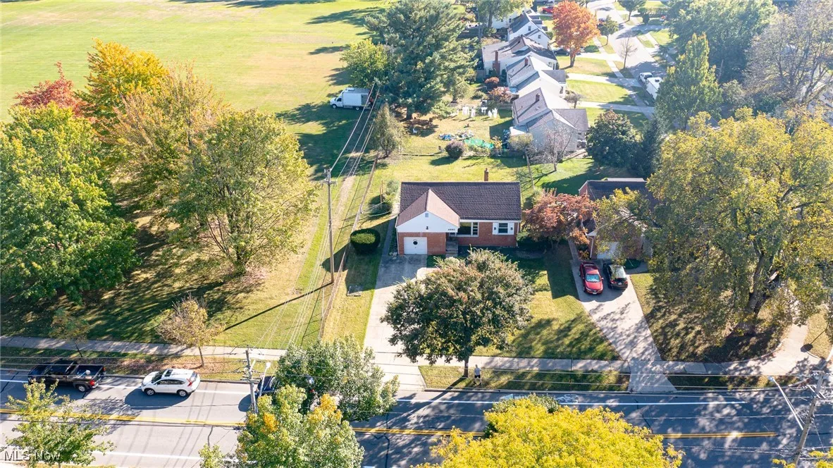 View from above of property