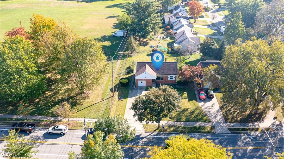 View from above of property