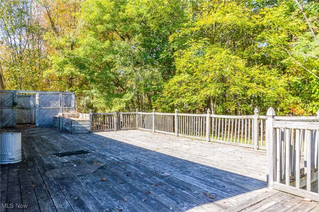 View of deck