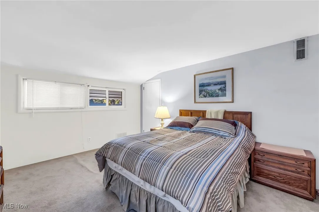 Carpeted bedroom