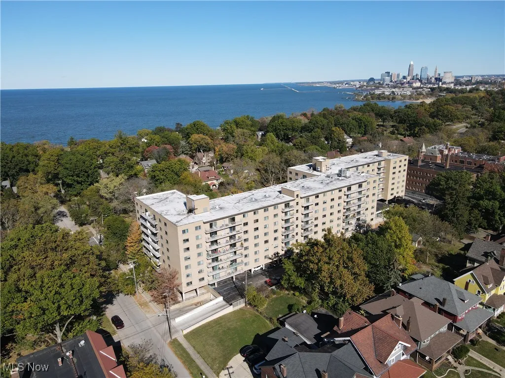 condo complex 2 blocks from the lake.