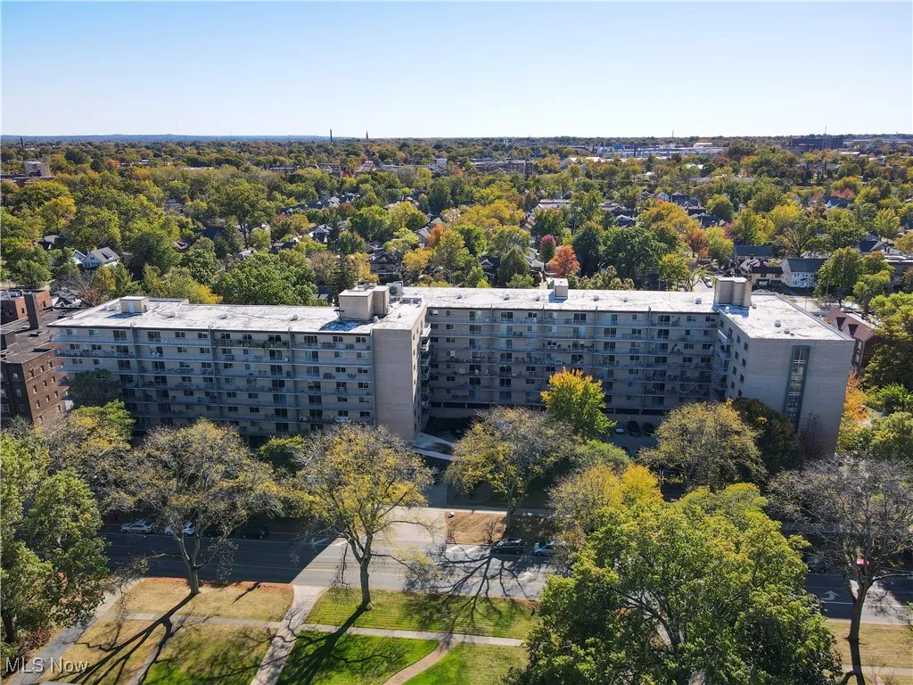 Aerial view of condo complex