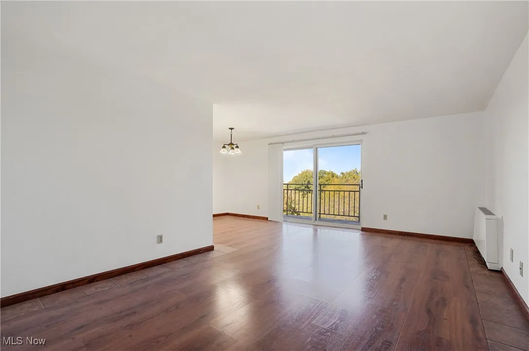 living area with new slider out to balcony