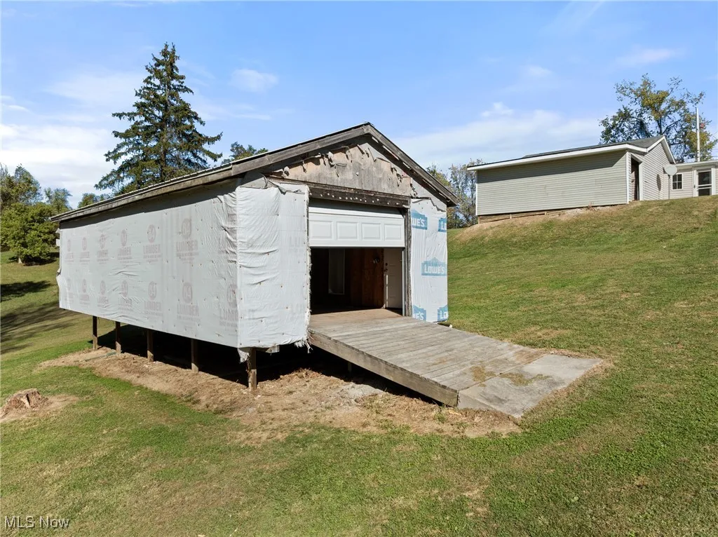 View of outbuilding