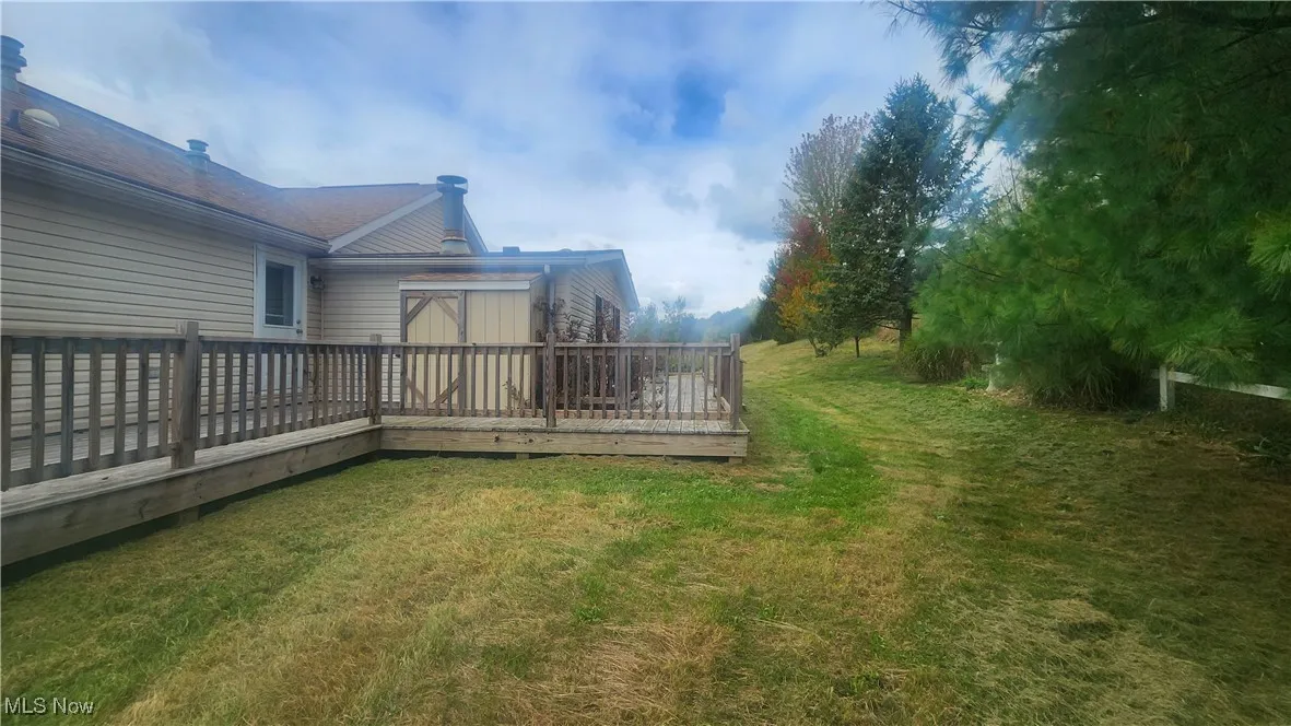 View of backside of house