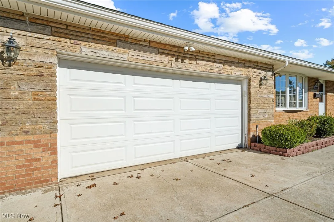 Garage with driveway