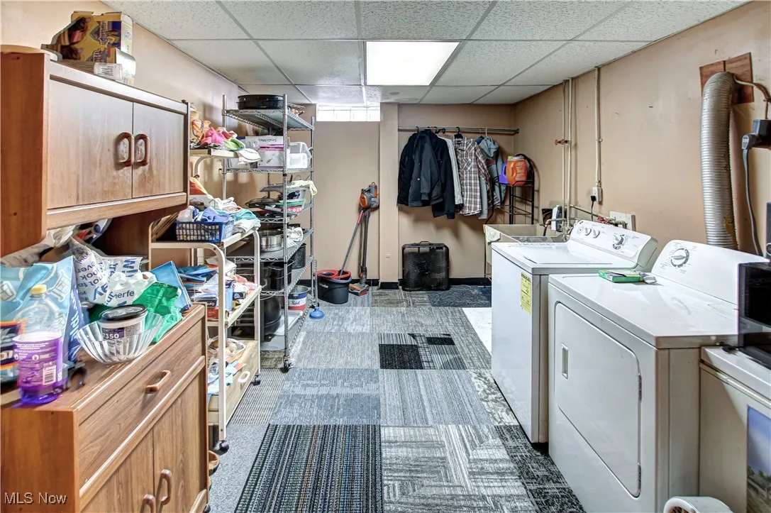 basement laundry room