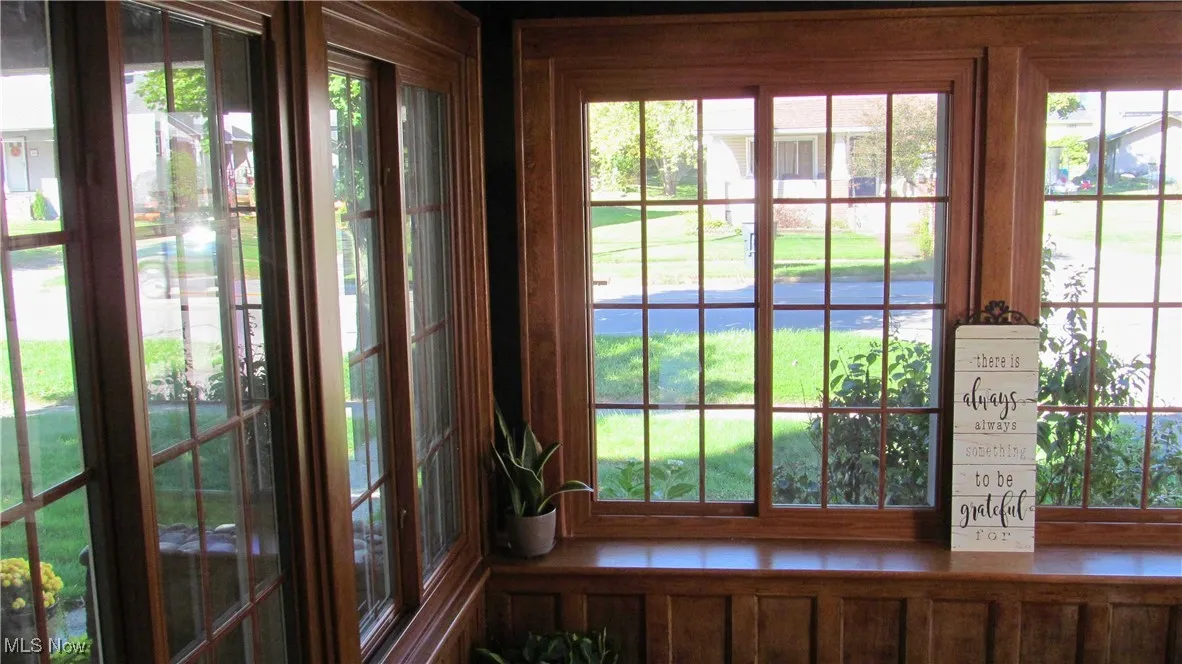Sun Room off Living Room and Front Porch