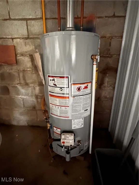 Newer hot water tank.