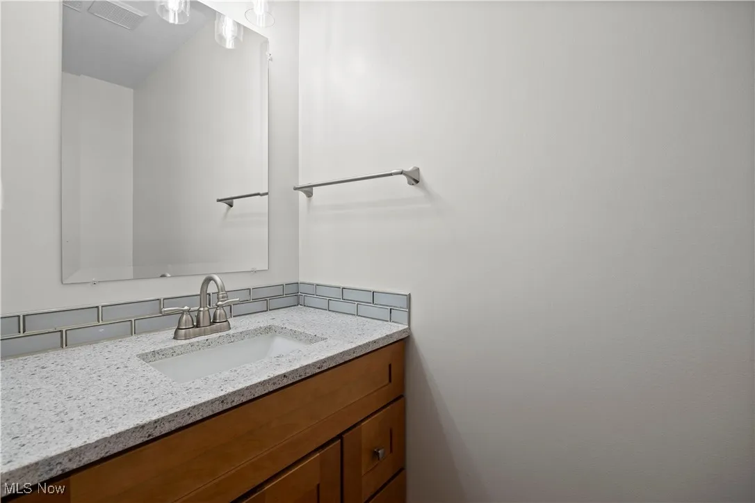 Bathroom featuring vanity
