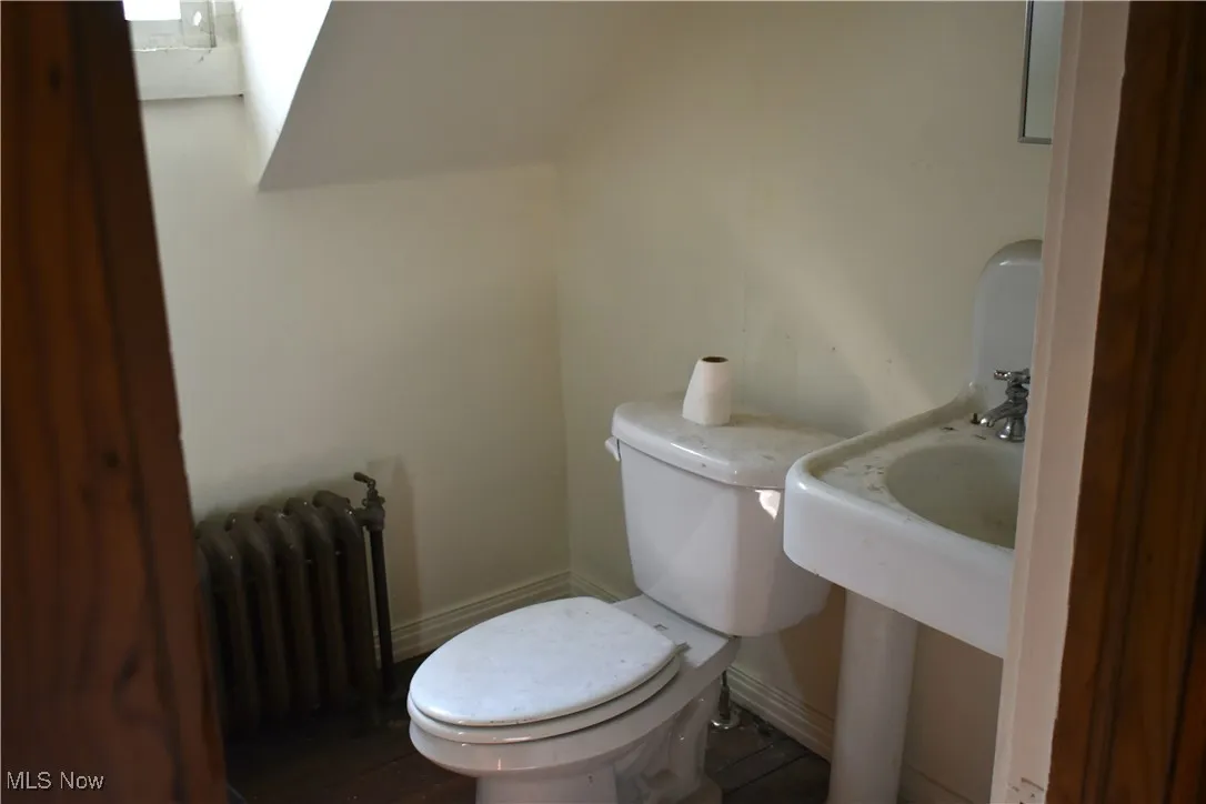 Third floor half bath; currently not being used