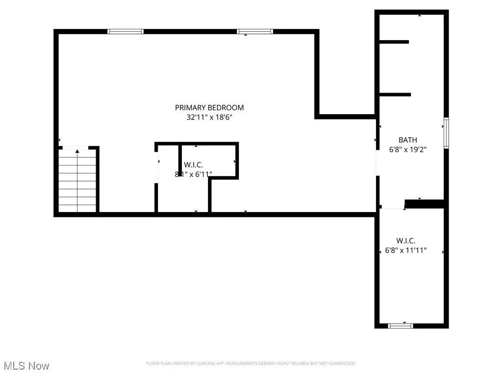 Upstairs floor plan
