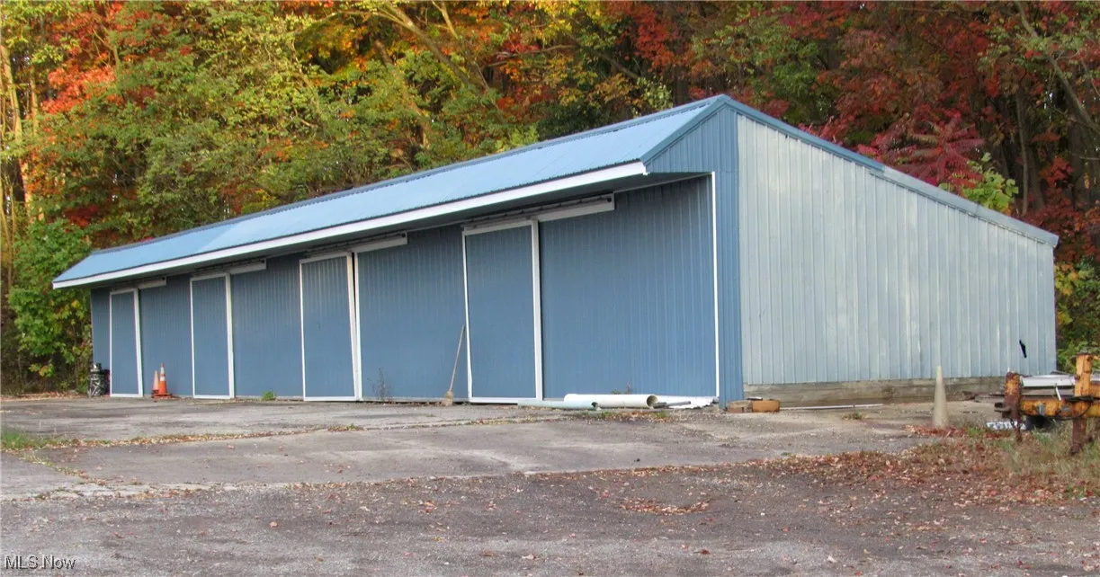 View of pole building