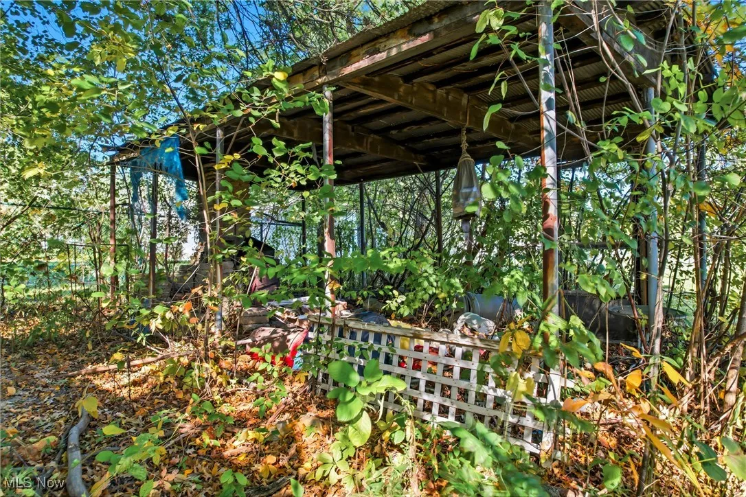 Hidden covered space in yard