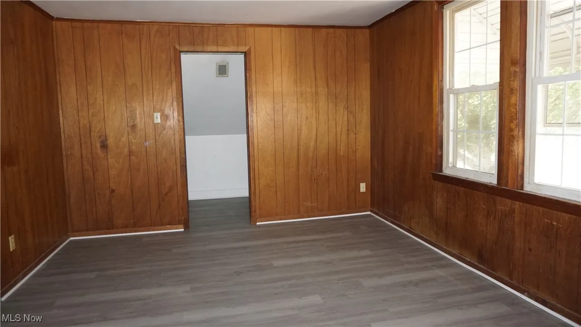 Bedroom with new flooring