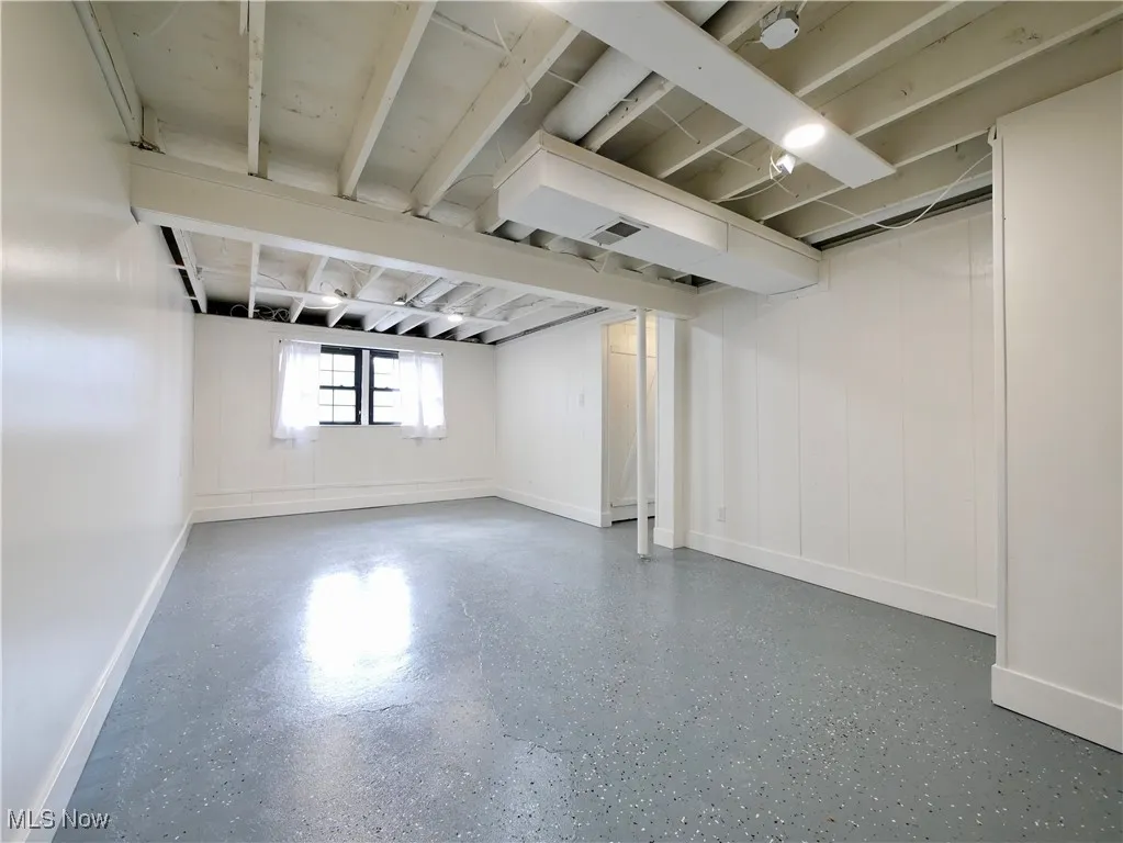 Below grade area with baseboards