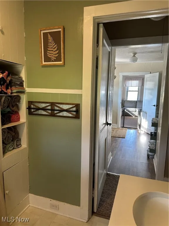 Bathroom featuring vanity