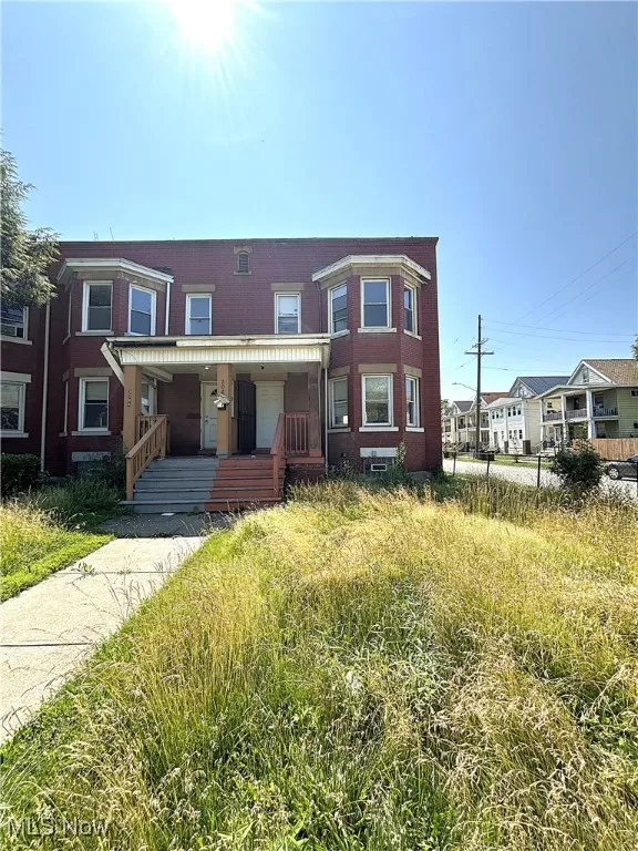 View of front of property with a porch