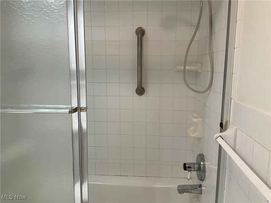 Bathroom featuring bathtub / shower combination
