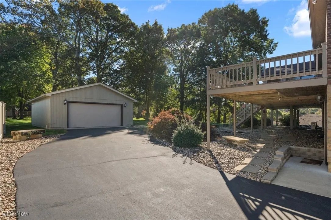 Driveway and Detached Garage