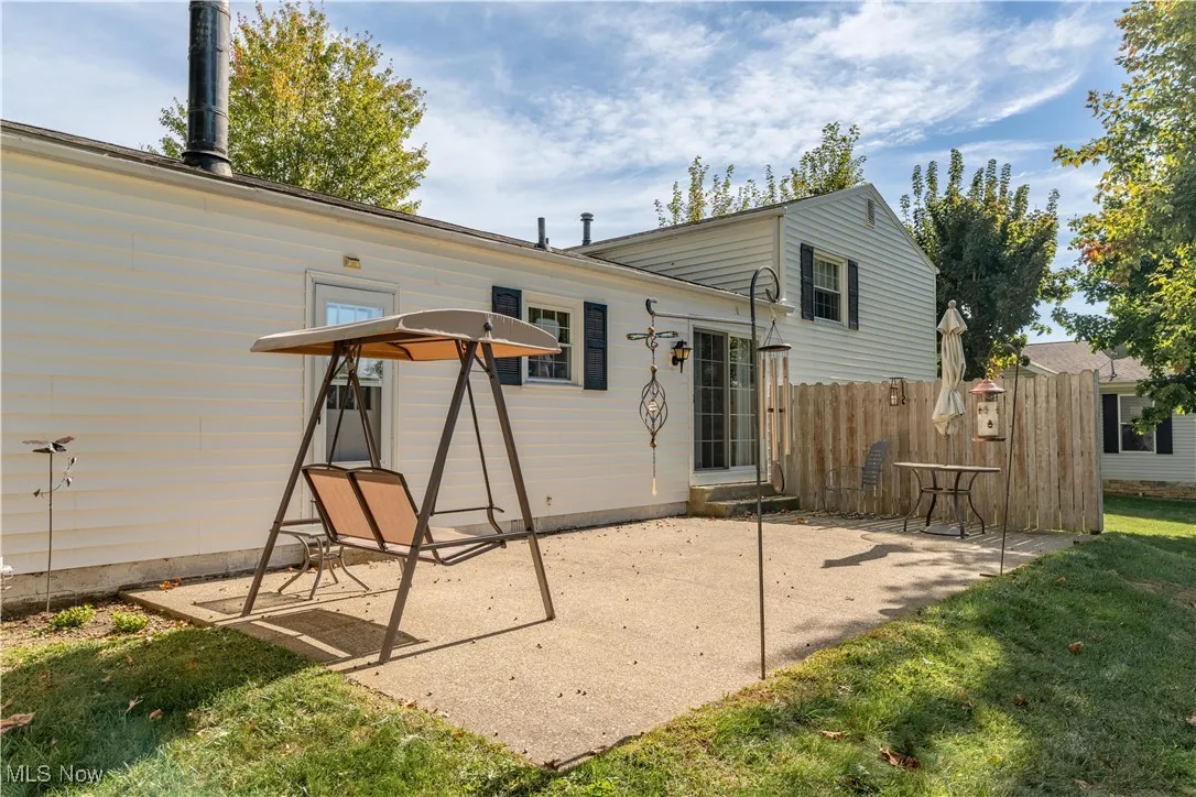 Another view of large patio that is perfect for hosting big groups of people. Possibilities are endless!