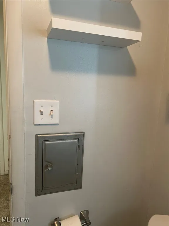 Detailed view of toilet