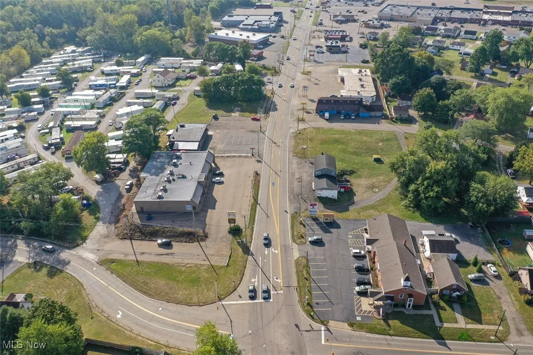 Aerial view of property's location
