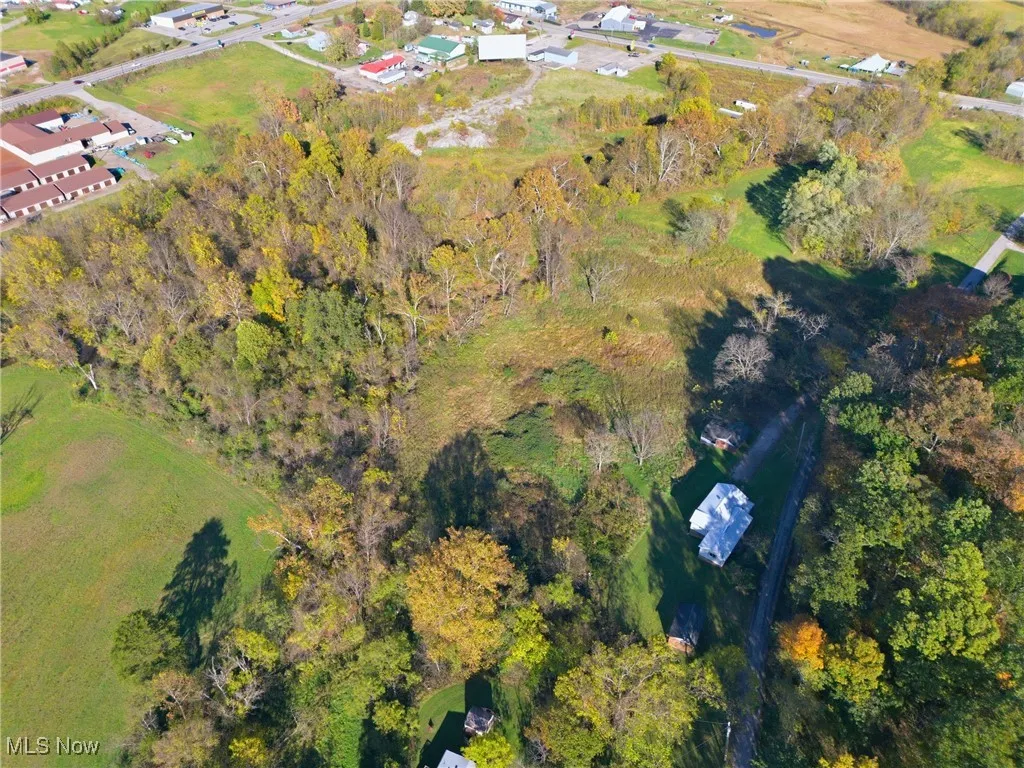 Aerial view of property's location