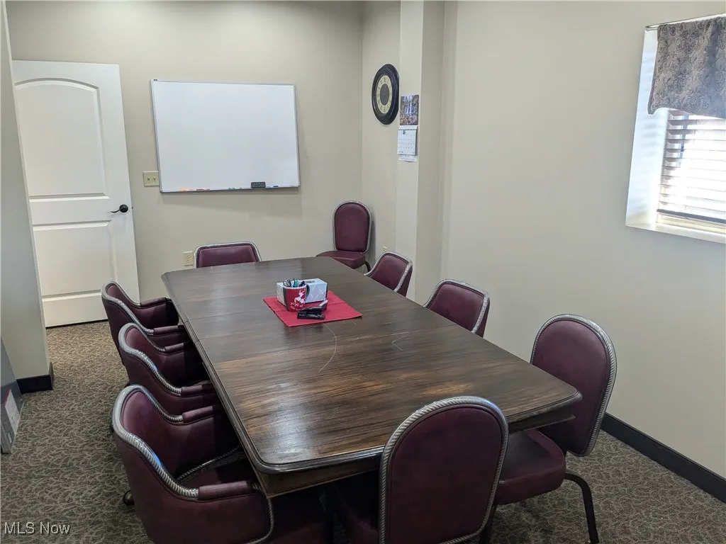 shared conference room
and baseboards