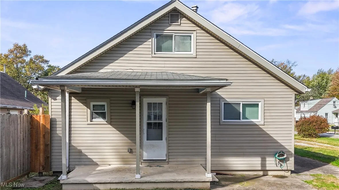 Back of property featuring a patio