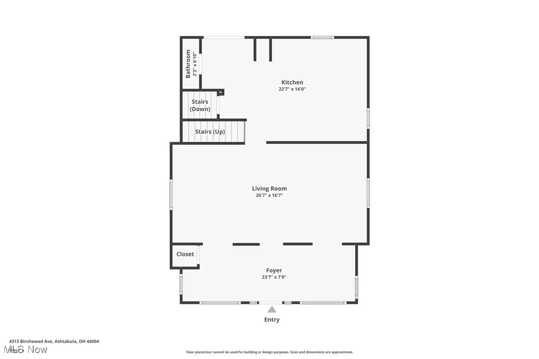 View of room layout