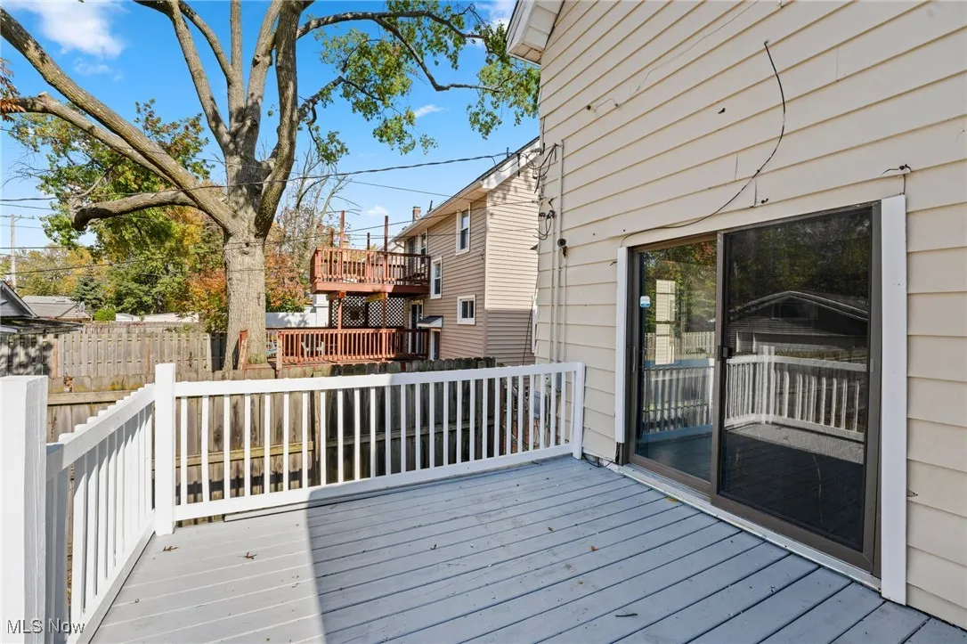 View of deck