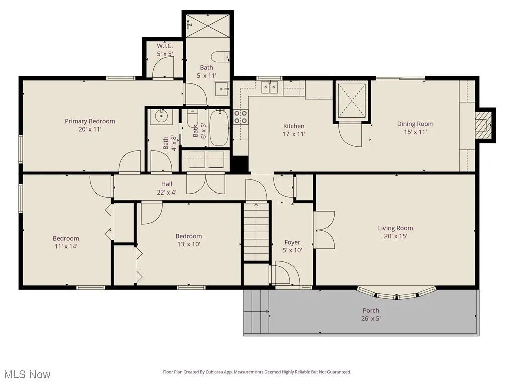 View of room layout