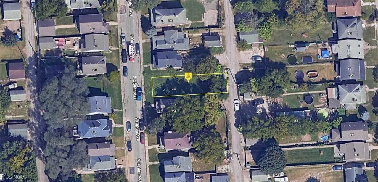 Map / location with property parcel outlined