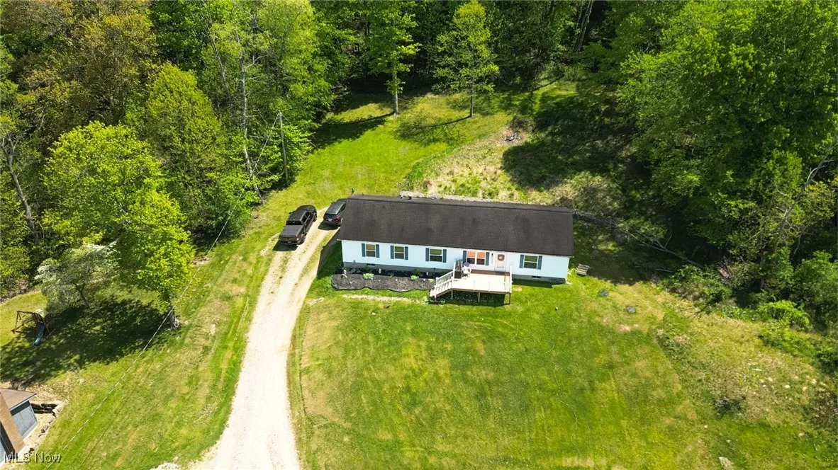 Aerial view of property and surrounding area