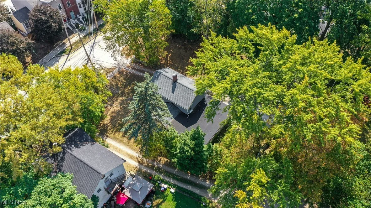 View from above of property