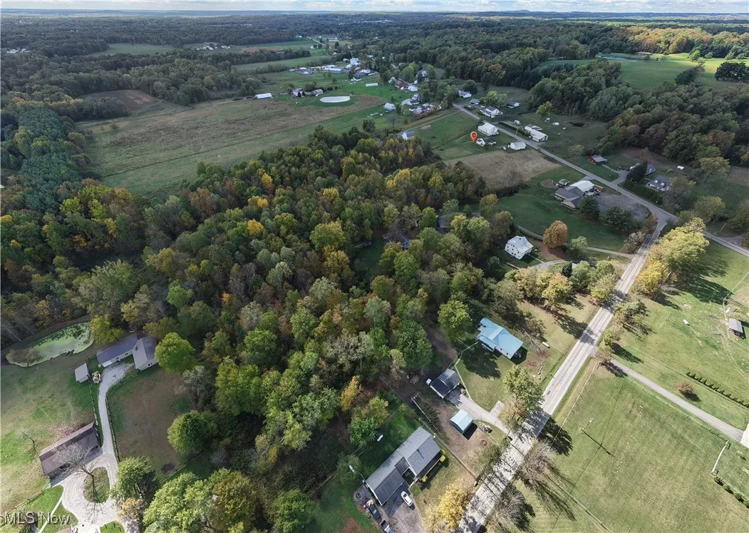 Aerial view of property's location
