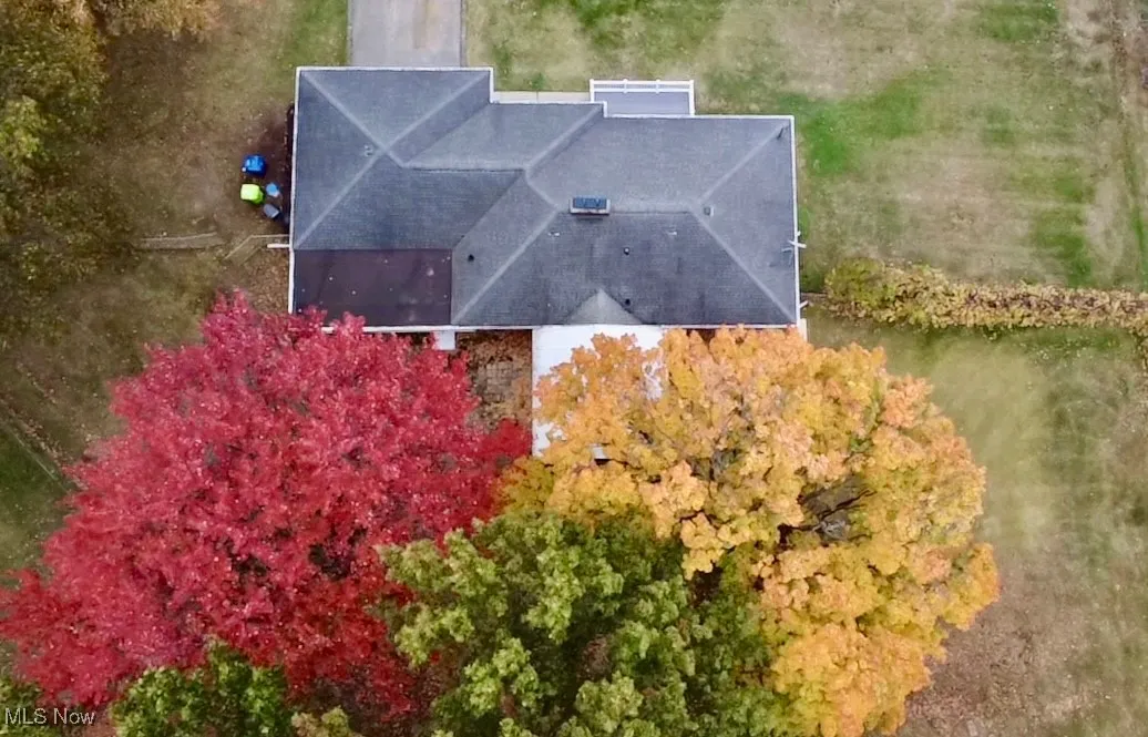 View from above of property