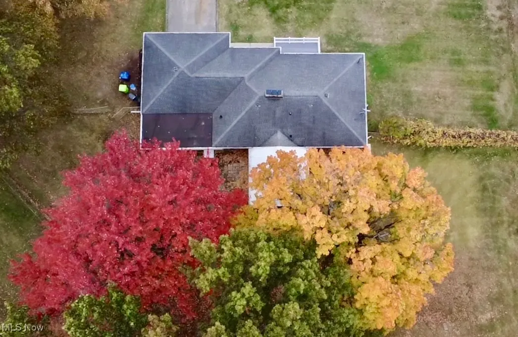 View from above of property