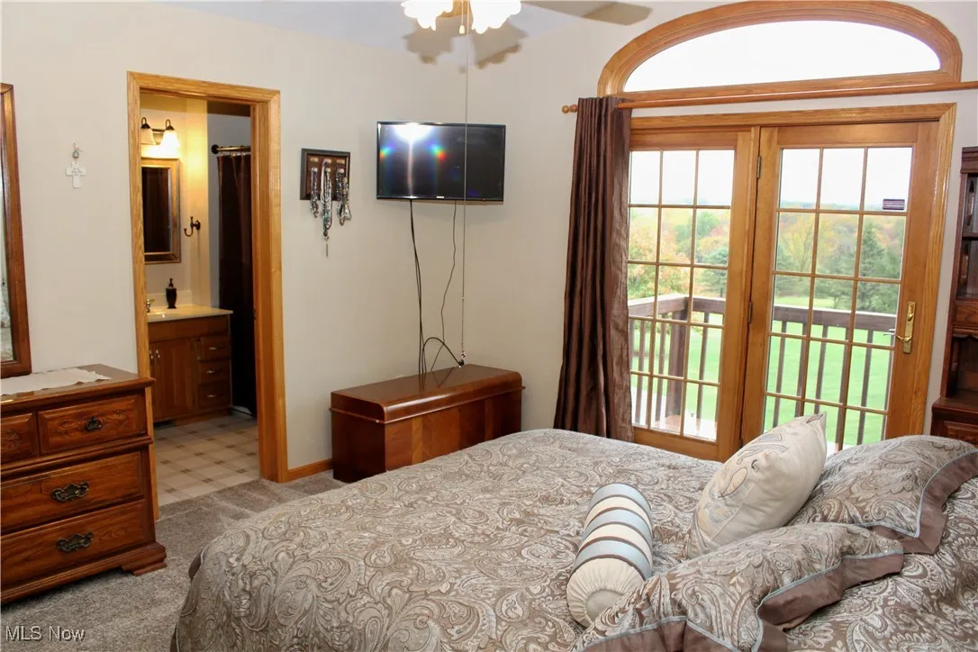 Bedroom with Cathedral Ceiling