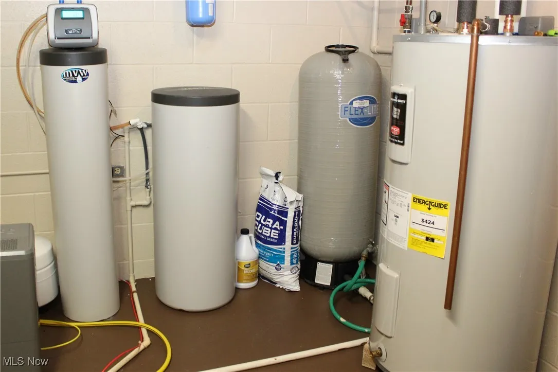 Newer Water Softener, Holding Tank & Hot Water Tank
