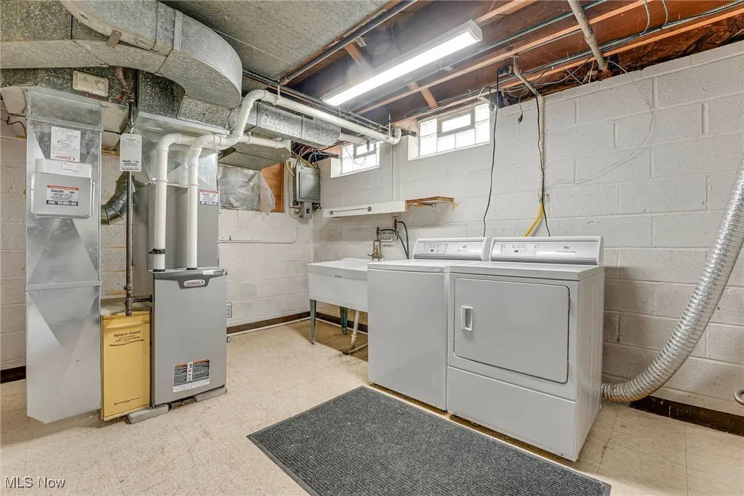 Basement Laundry Area