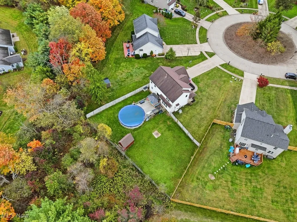 Bird's eye view of a pool