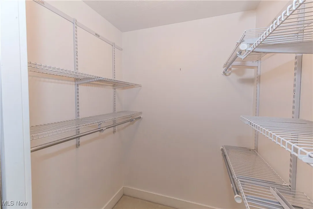 View of spacious closet